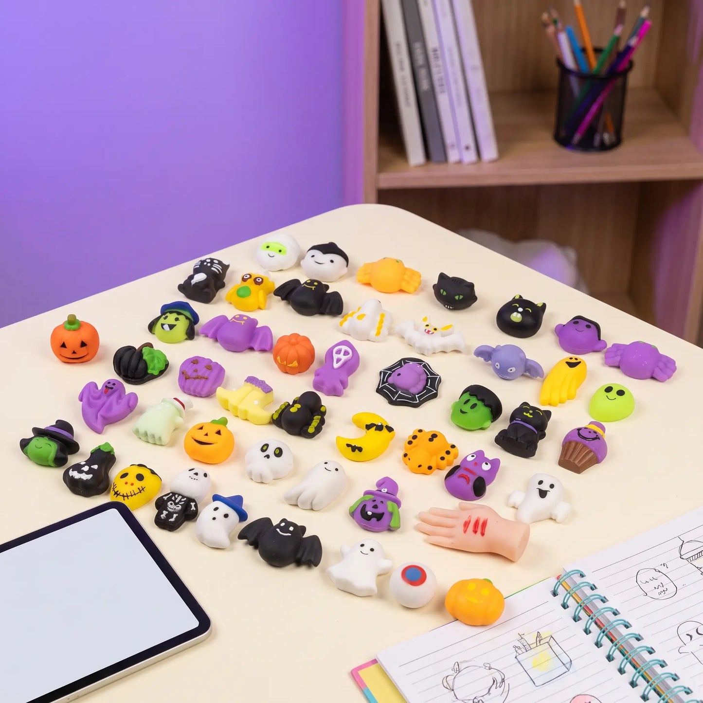 ?? 50% OFF Halloween Mini Squishy Toys ?? 30/60/90 PCS Random Assortment for Party Favors