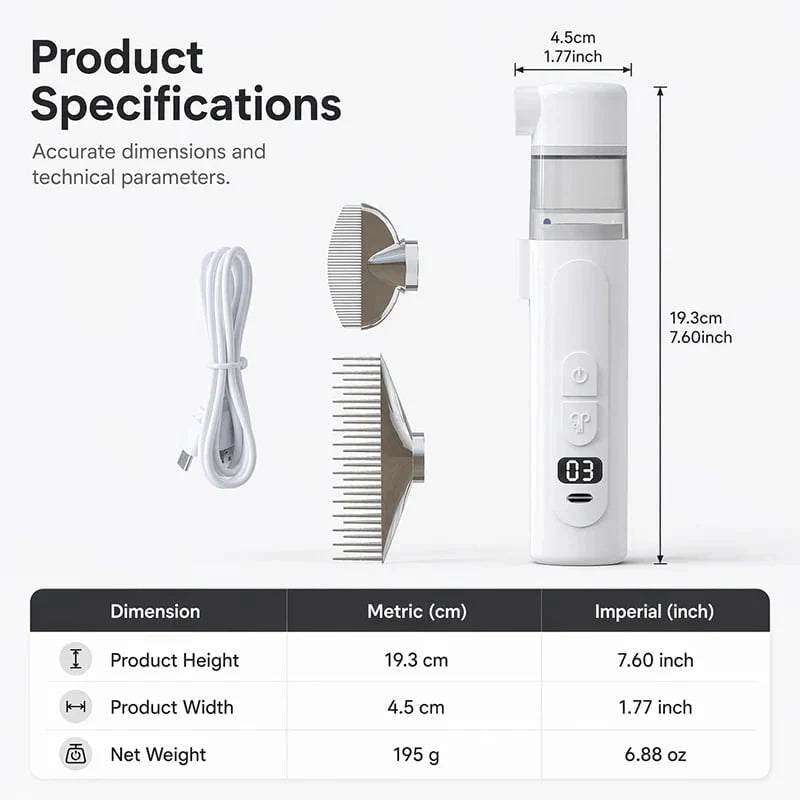 🐶Electric Pet Flea Remover and Detangling Comb