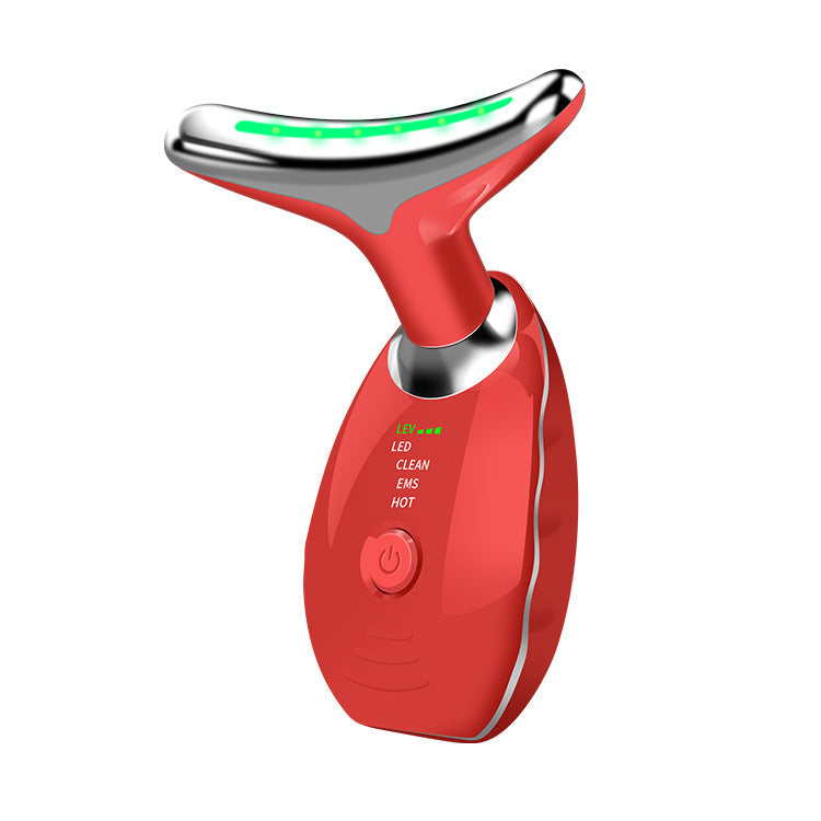 😀RED LIGHT THERAPY FACE NECK LIFT WRINKLE REMOVER TIGHTEN MASSAGER(Make your skin look five years younger in ten days)🚛🧡