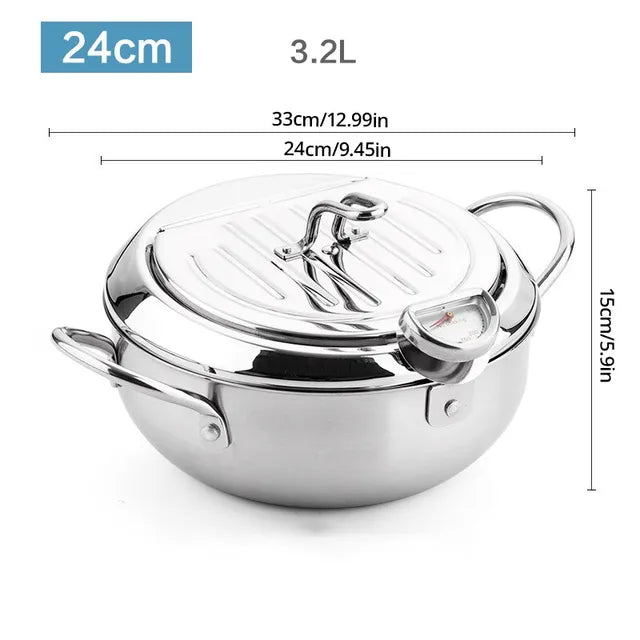 Baking dish with thermometer