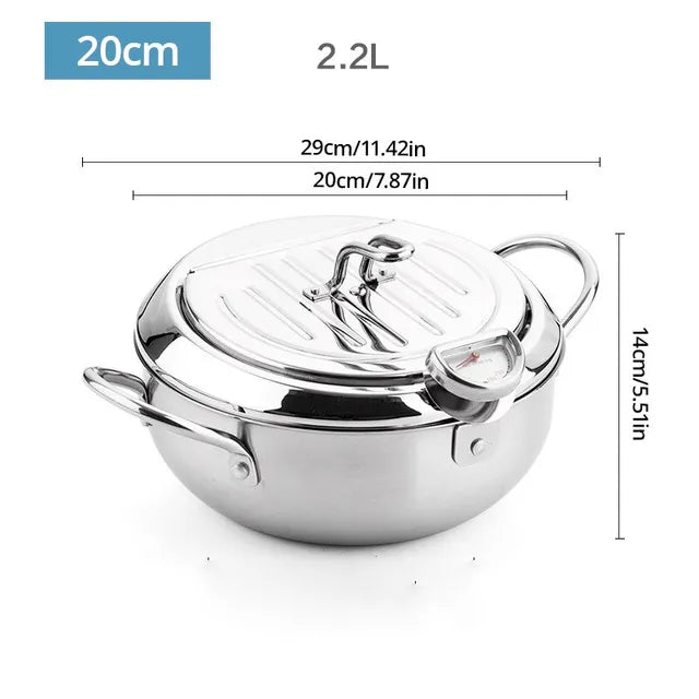 Baking dish with thermometer