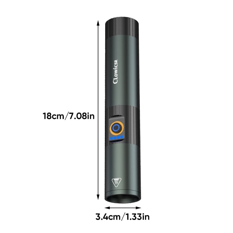 High-Brightness Rechargeable Flashlight