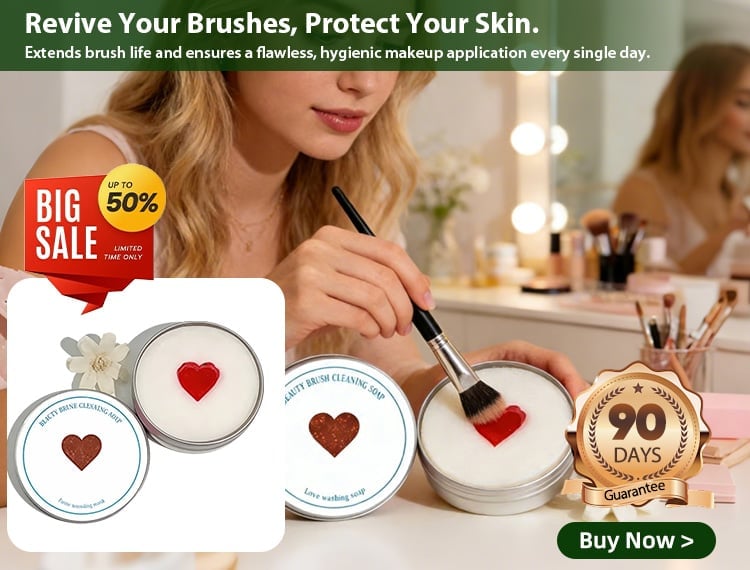 Silicone Makeup Brush Cleaning Pad with Soap