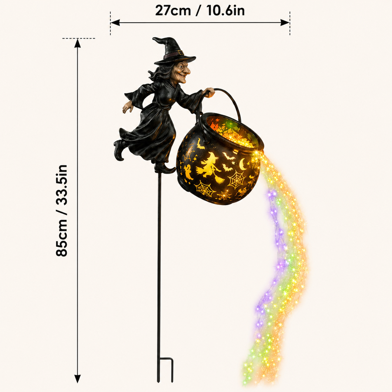 ?? 50% OFF Glowing Witch Cauldron Garden Light ? Outdoor Halloween Decor