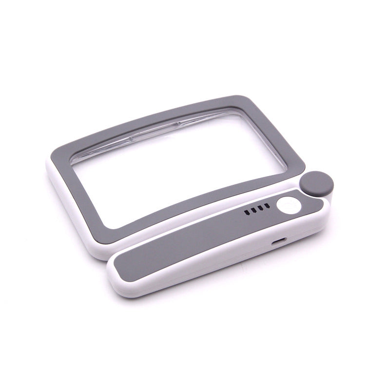 Pocket LED Magnifying Glass Folding Portable Lighted Magnifier for Reading Small Print Elderly