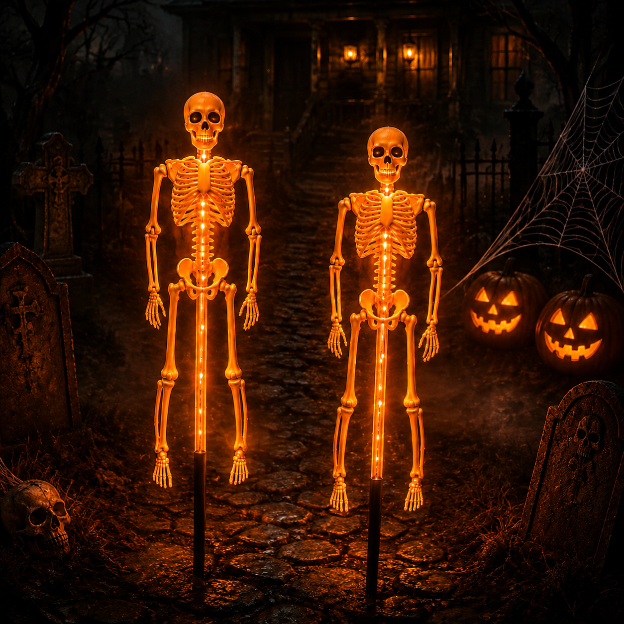 ?? LIMITED TIME 50% OFF ?? Halloween Skeleton Solar Lights ? Create A Spooky Glow For Your Yard Tonight