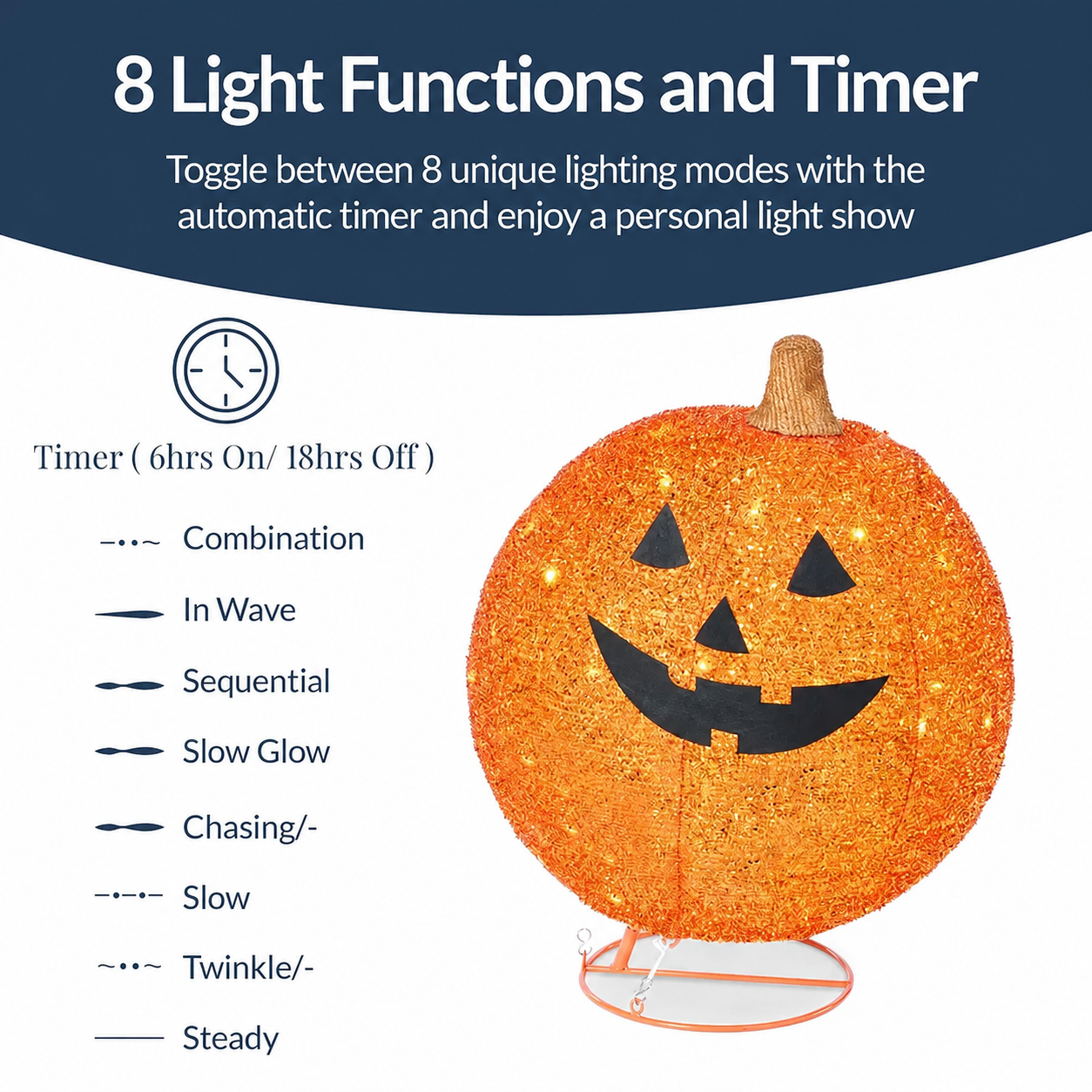 ?? 2-Piece Lighted Pumpkin Set: Halloween to Thanksgiving 2-in-1 Decor!