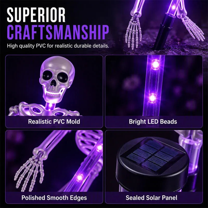 ?? LIMITED TIME 50% OFF ?? Halloween Skeleton Solar Lights ? Create A Spooky Glow For Your Yard Tonight