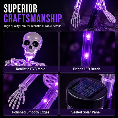?? LIMITED TIME 50% OFF ?? Halloween Skeleton Solar Lights ? Create A Spooky Glow For Your Yard Tonight