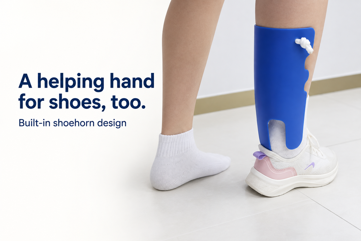 Sock Aid & Shoe Helper with Soft Foam Grips