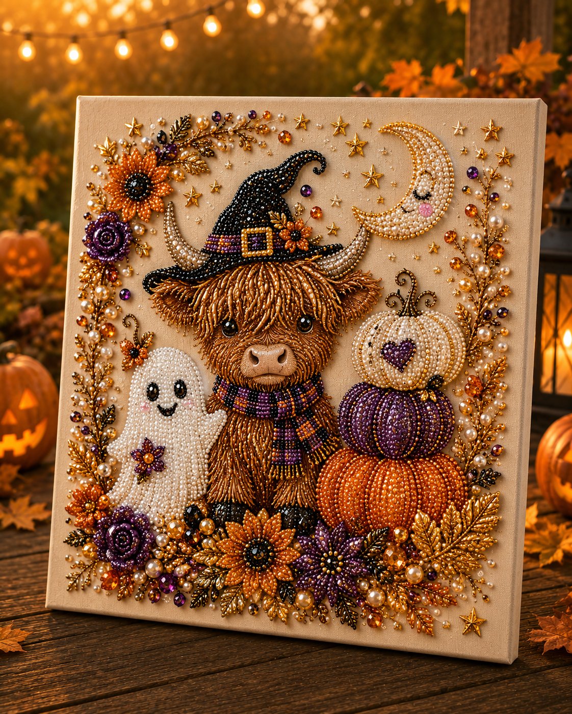 ?? Last Day 49% OFF ¨C ??? Halloween Pearl Art DIY Kit ¨C Turn Tiny Pearls into Spooky-Cute Magic