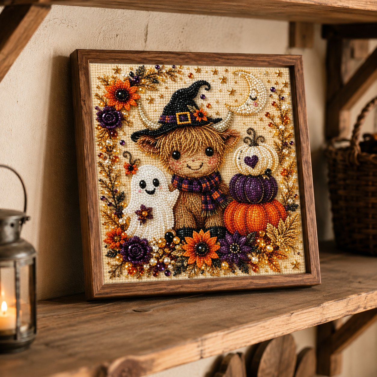 Halloween Ghost Diamond Painting Kit ¨C Pumpkin Cat DIY Home Decor