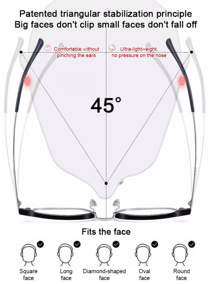 ✨ Smart Zoom Reading Glasses: One Pair for Near, Far, and Everything in Between | 7g Ultra-Light Titanium👓