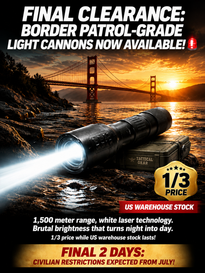 【Ultra Bright Sky Cannon】High Power Zoomable White Laser Flashlight