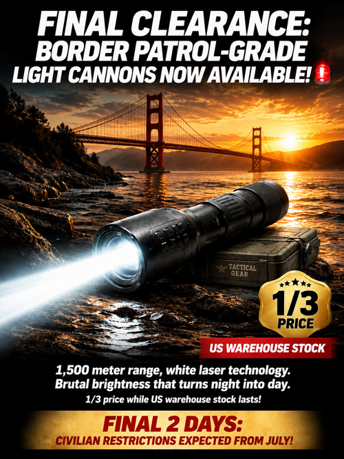 【Ultra Bright Sky Cannon】High Power Zoomable White Laser Flashlight