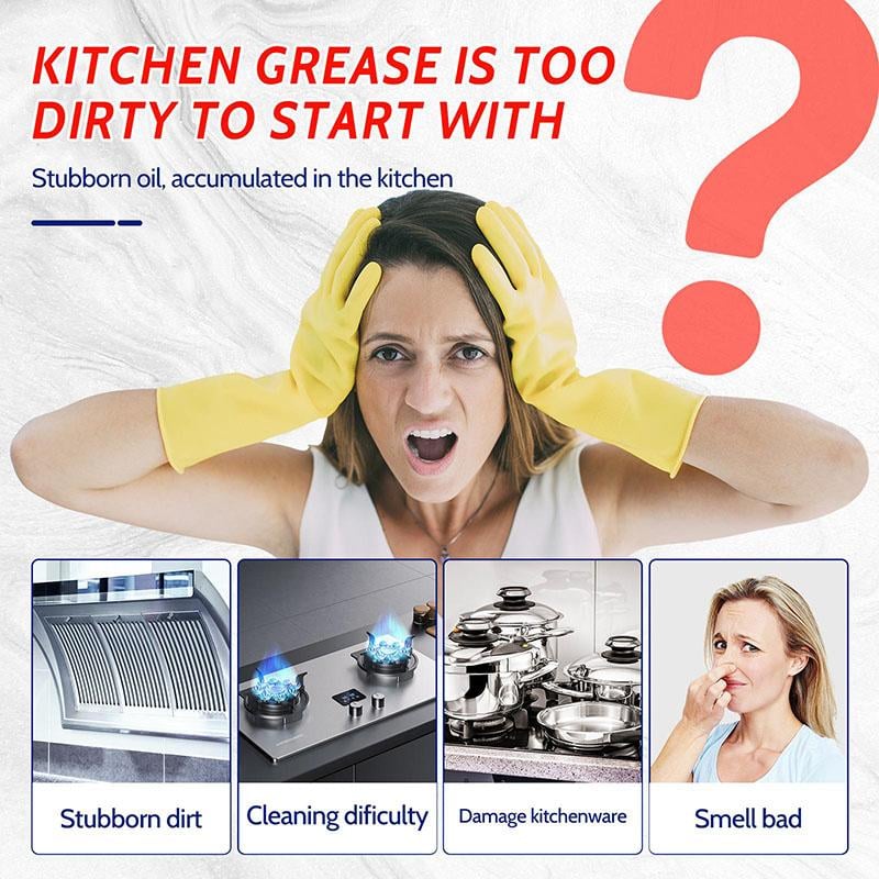 ONLY TODAY SALE🔥 BEST SALE🔥 Multifunctional Powerful Kitchen Foam Cleaner🏠