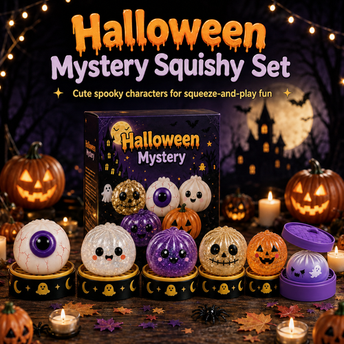 ?? 50% OFF Halloween Mystery Squishy Set ?? Squeeze, Stretch & Play