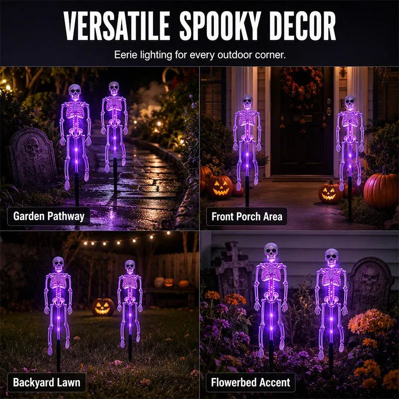 ?? LIMITED TIME 50% OFF ?? Halloween Skeleton Solar Lights ? Create A Spooky Glow For Your Yard Tonight