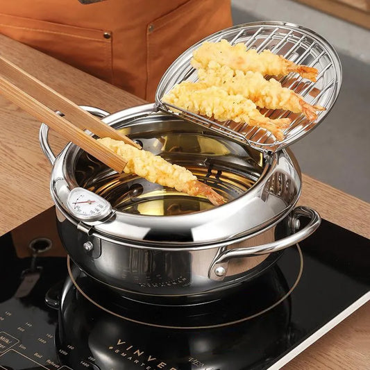Baking dish with thermometer