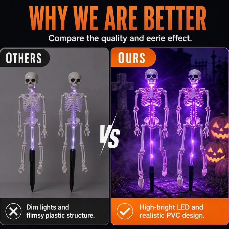 ?? LIMITED TIME 50% OFF ?? Halloween Skeleton Solar Lights ? Create A Spooky Glow For Your Yard Tonight