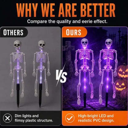?? LIMITED TIME 50% OFF ?? Halloween Skeleton Solar Lights ? Create A Spooky Glow For Your Yard Tonight