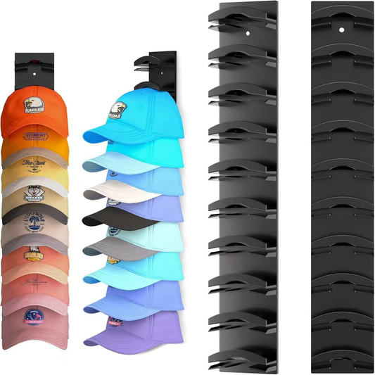 Punch-Free Baseball Cap Storage Rack