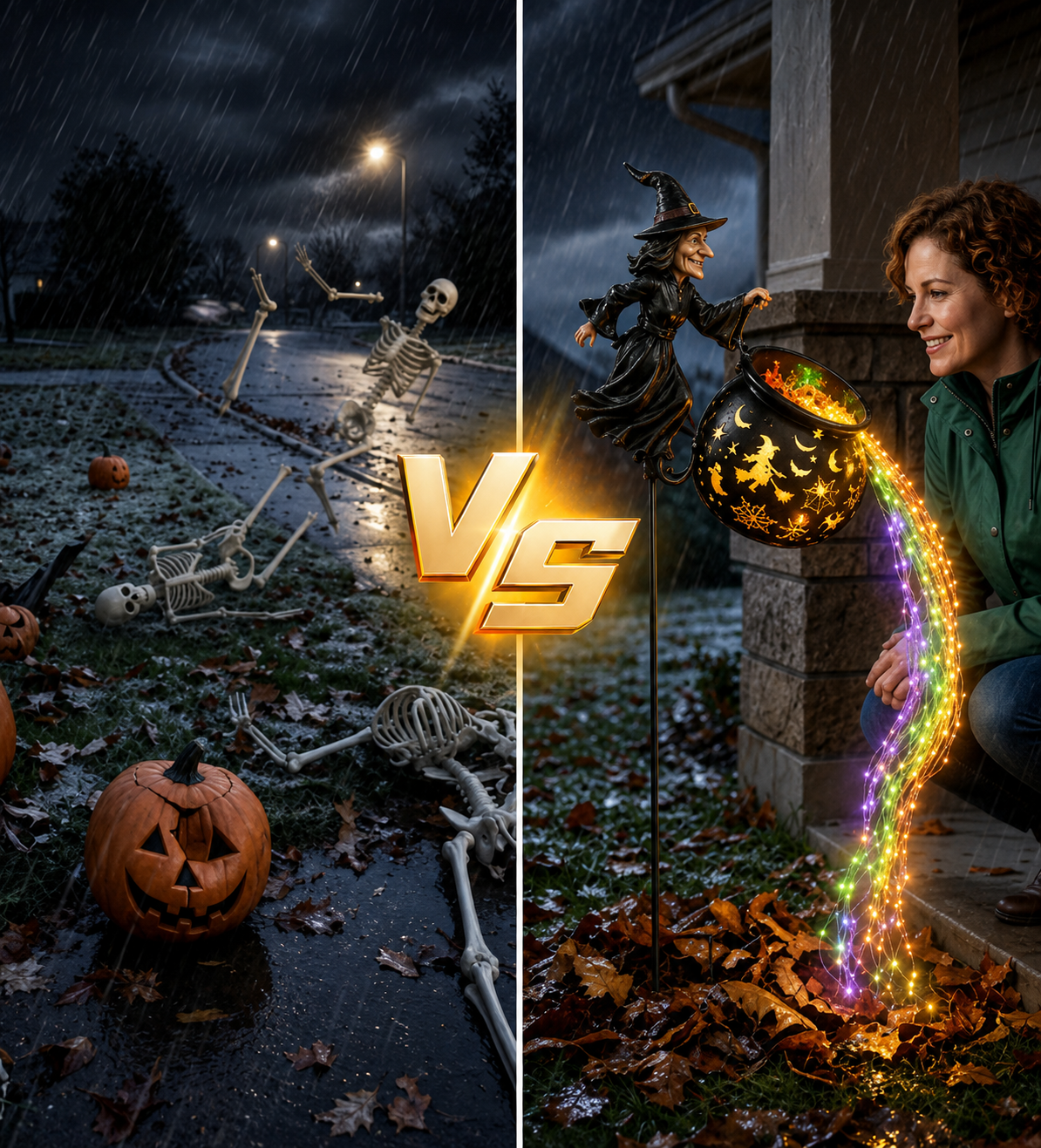 ?? 50% OFF Glowing Witch Cauldron Garden Light ? Outdoor Halloween Decor