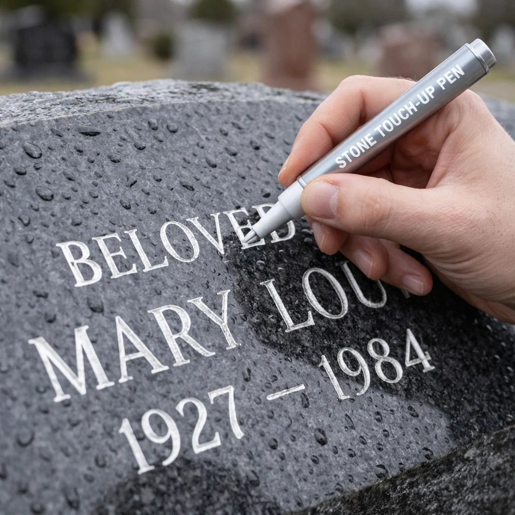 🔥Buy one get one free🔥🐦Golden Tombstone Marker Pen for Restoring Faded Grave Inscriptions
