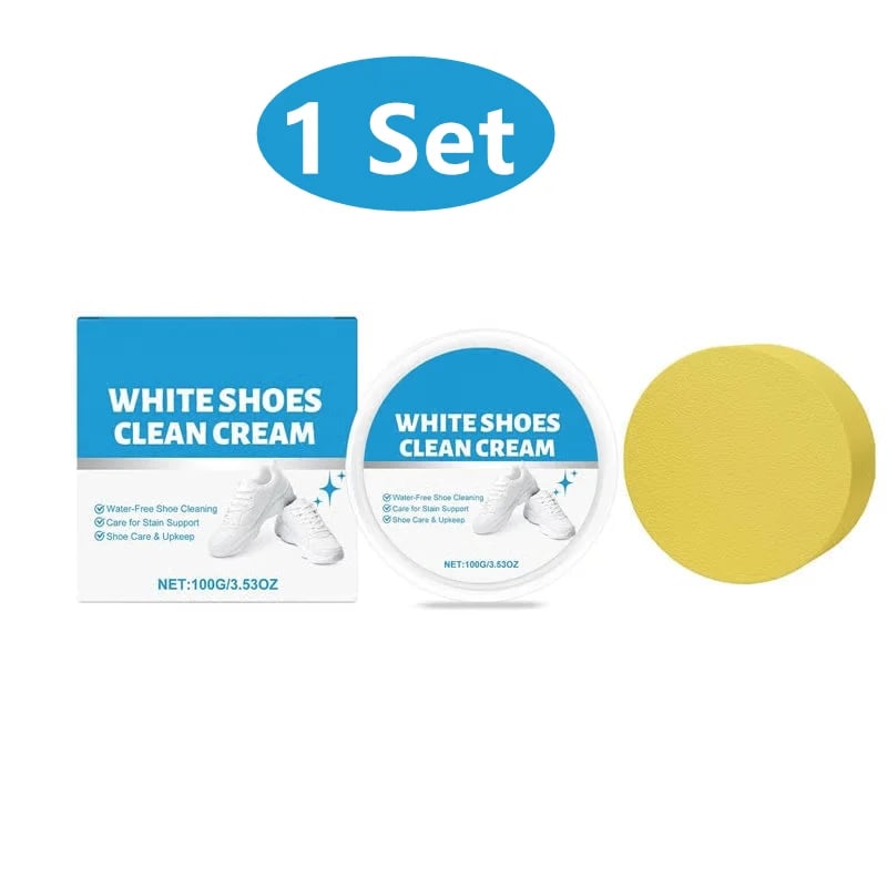 White Shoes Solid Clean Cream