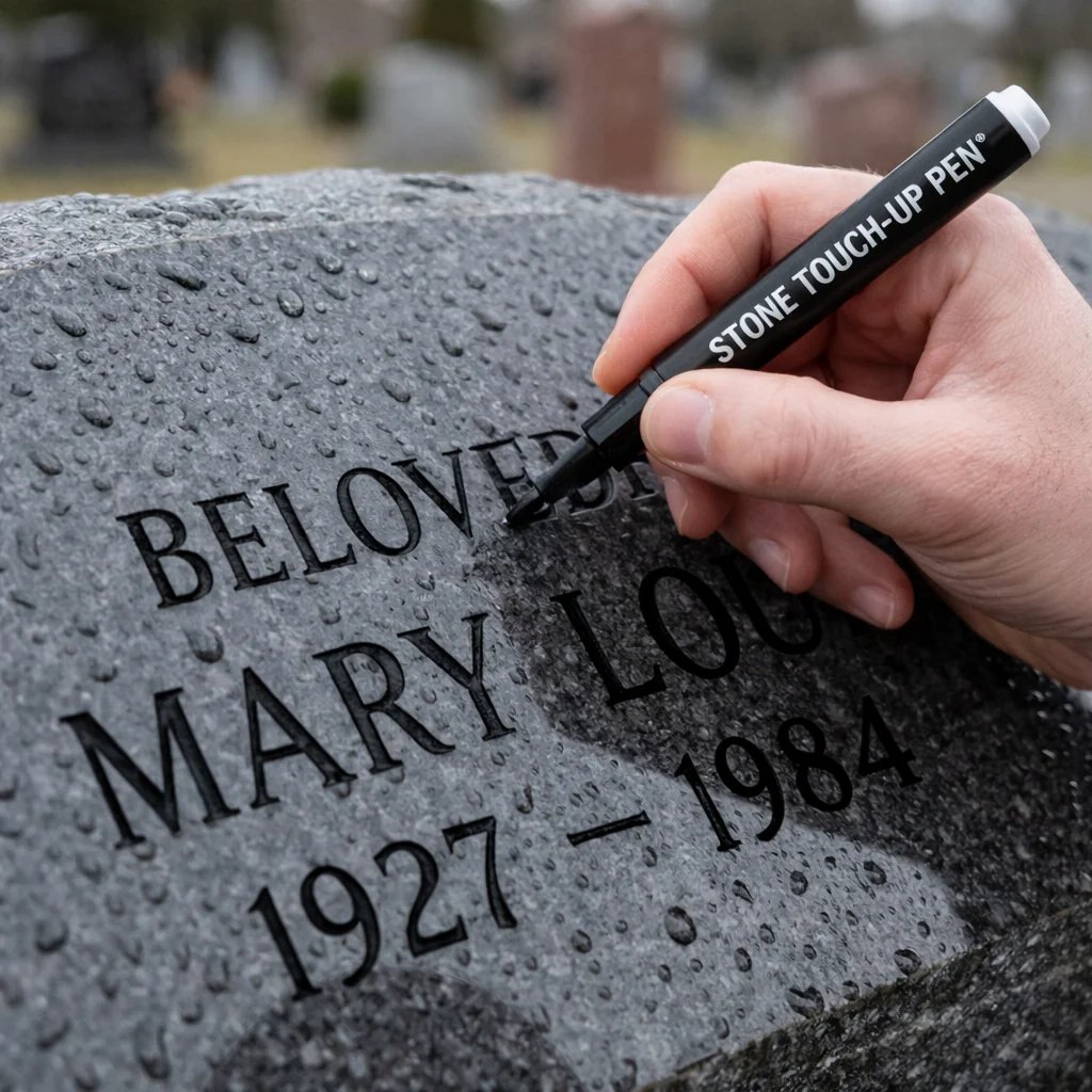 🔥Buy one get one free🔥🐦Golden Tombstone Marker Pen for Restoring Faded Grave Inscriptions