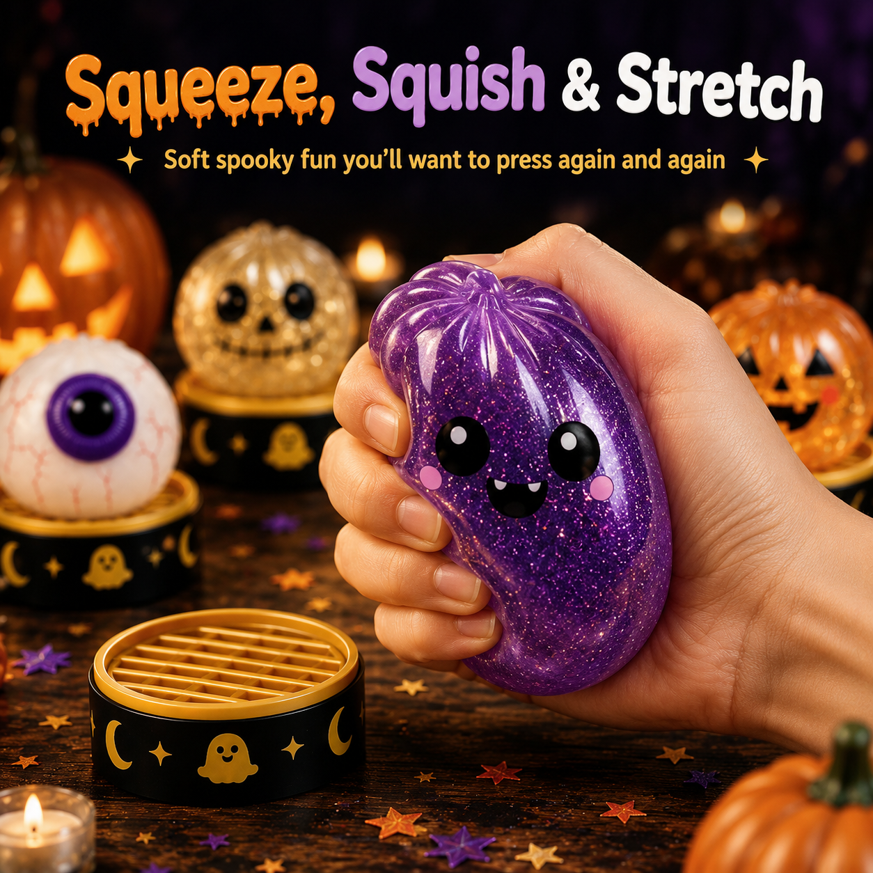 ?? 50% OFF Halloween Mystery Squishy Set ?? Squeeze, Stretch & Play