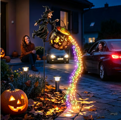 ?? 50% OFF Glowing Witch Cauldron Garden Light ? Outdoor Halloween Decor