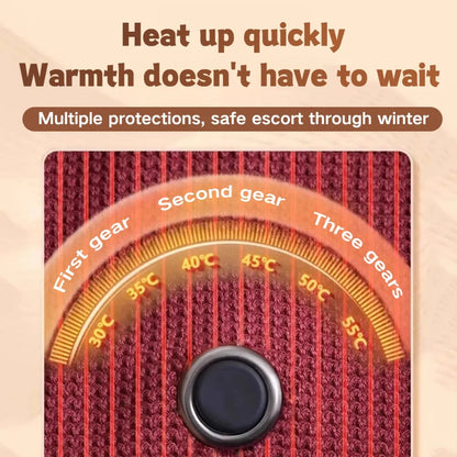 🔥CozyHug Portable Heated Shawl ✨Soft Zipper Wearable Electric Heating Blanket For All-Day Warmth