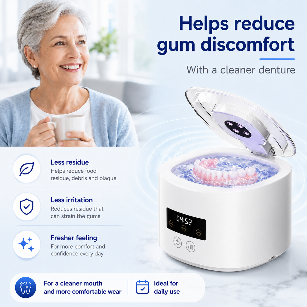 ❄️Summer Sale: 50% Off!🦷Ultrasonic UV-C Cleaner—Fresh and Clean Dentures in Just 5 Minutes