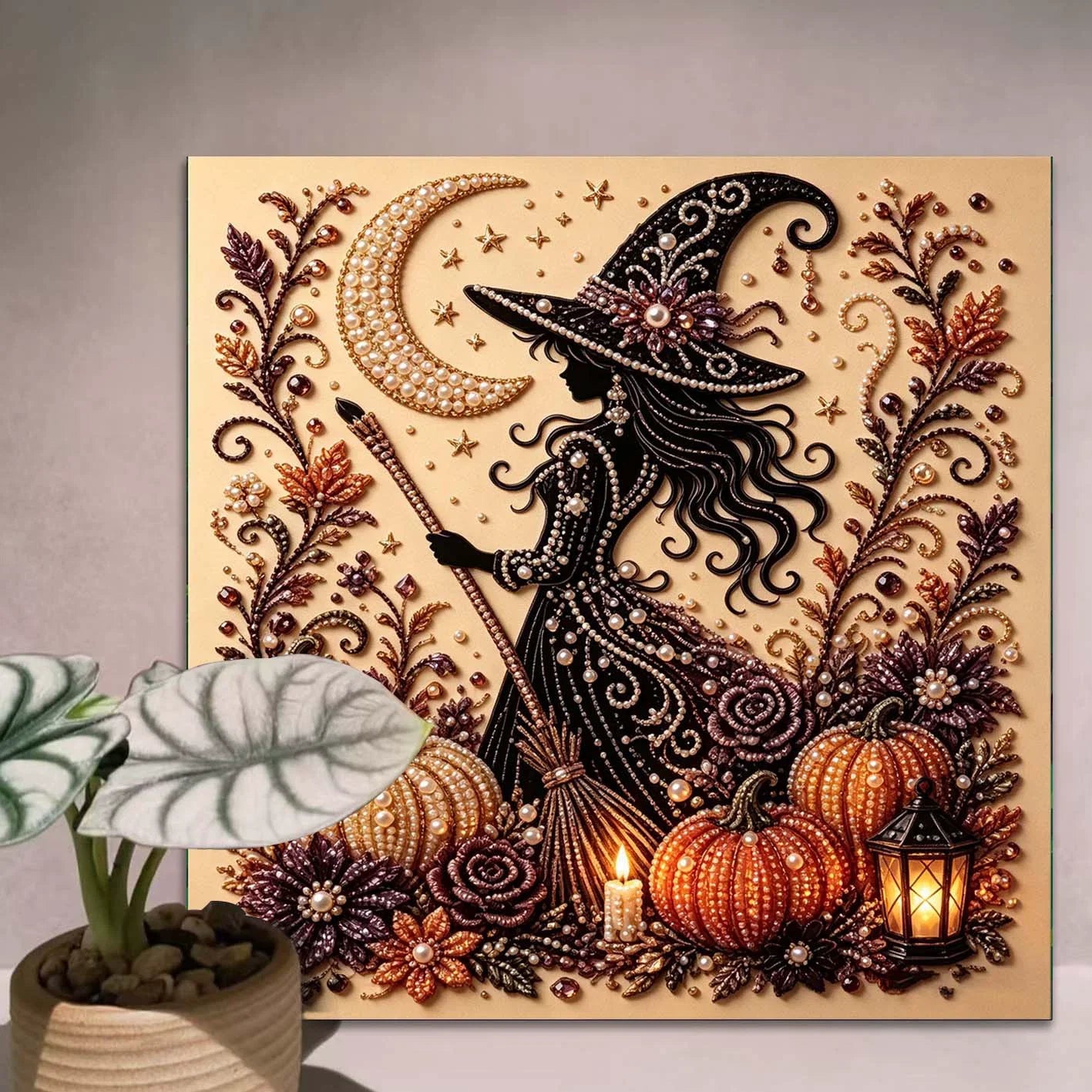 ?? 50% OFF Halloween DIY Pearl Art Kit ? Create, Sparkle & Decorate ?? Perfect Halloween Gift