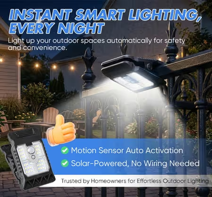 Solar Clip Light with Motion Sensor
