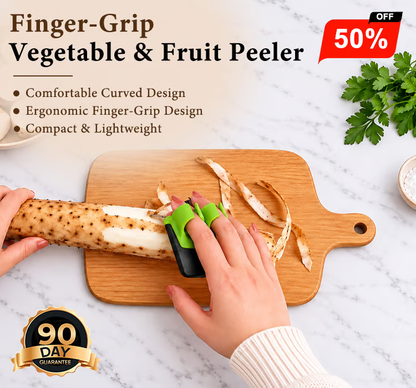 Finger-Grip Vegetable & Fruit Peeler