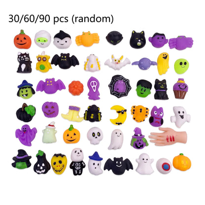 ?? 50% OFF Halloween Mini Squishy Toys ?? 30/60/90 PCS Random Assortment for Party Favors