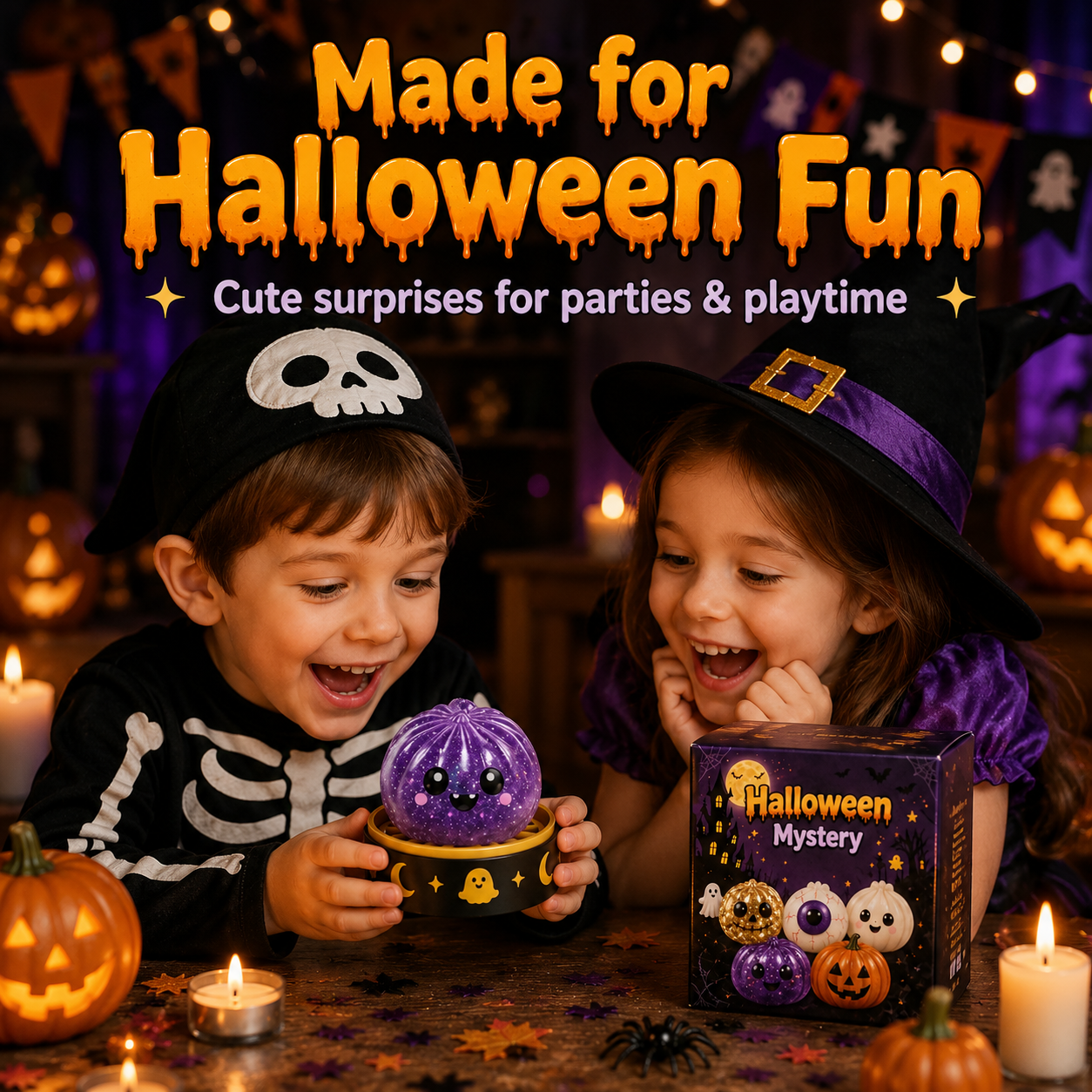 ?? 50% OFF Halloween Mystery Squishy Set ?? Squeeze, Stretch & Play
