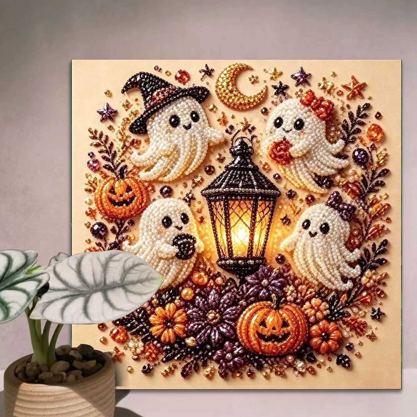 ?? 50% OFF Halloween DIY Pearl Art Kit ? Create, Sparkle & Decorate ?? Perfect Halloween Gift