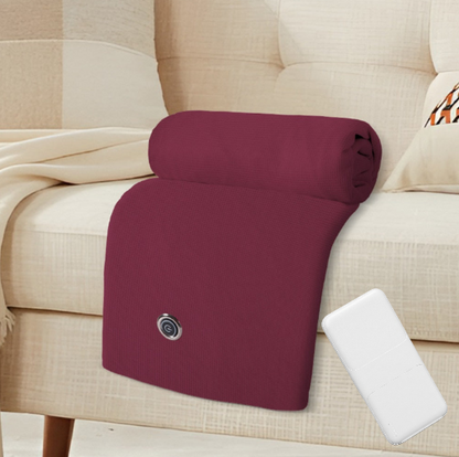 🔥CozyHug Portable Heated Shawl ✨Soft Zipper Wearable Electric Heating Blanket For All-Day Warmth