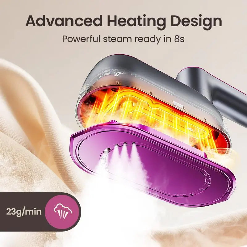FallDealsForYou  Foldable 2-in-1  Handheld Iron - Fast Heating, 150ml Water Tank, Large Soleplate, Compact Lightweight Travel-Ready Garment Steamer & Ironing Machine for Home Clothes Refresh,  Iron, Handheld Ironing Machine