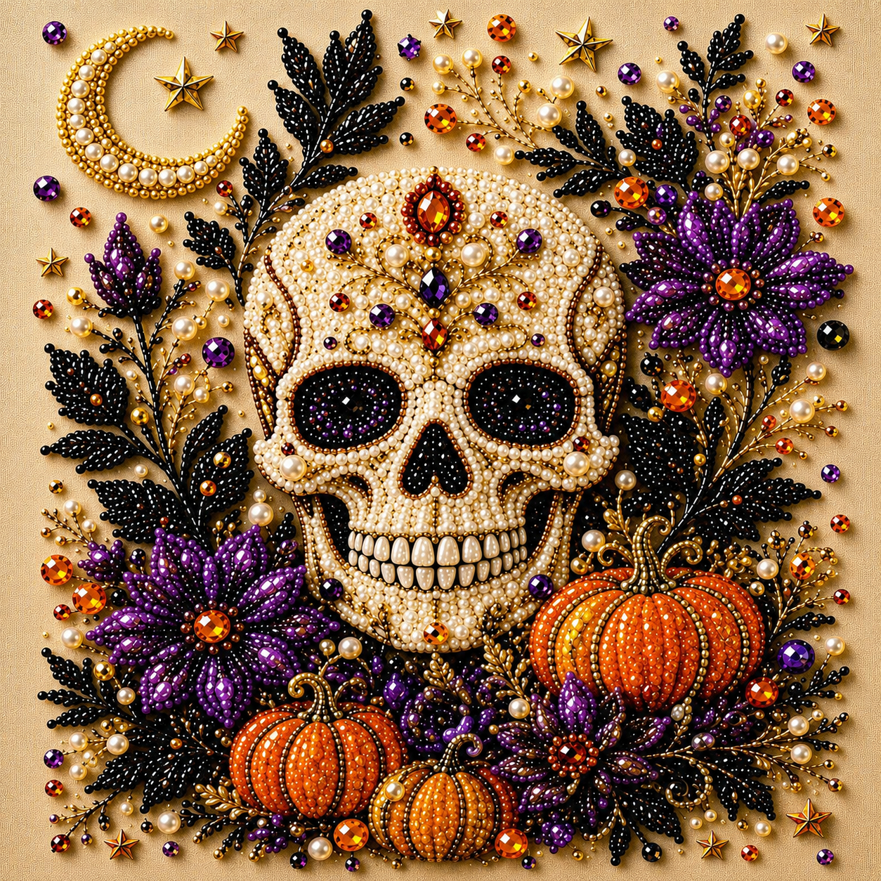 Halloween Ghost Diamond Painting Kit ¨C Pumpkin Cat DIY Home Decor
