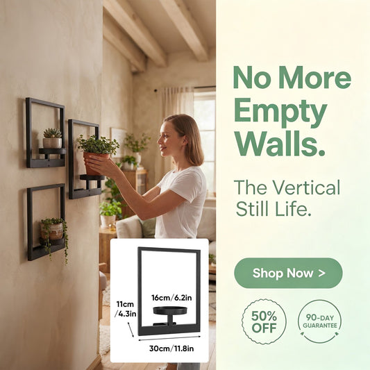 Wall-Mounted Plant Shelf