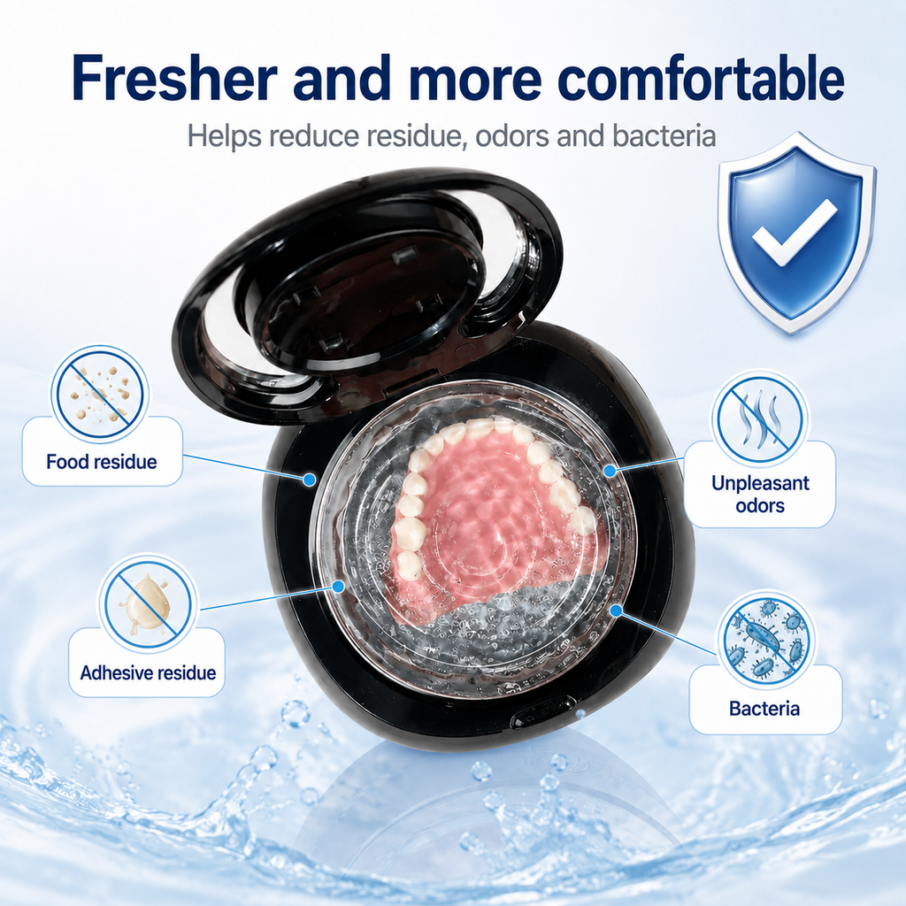 ❄️Summer Sale: 50% Off!🦷Ultrasonic UV-C Cleaner—Fresh and Clean Dentures in Just 5 Minutes