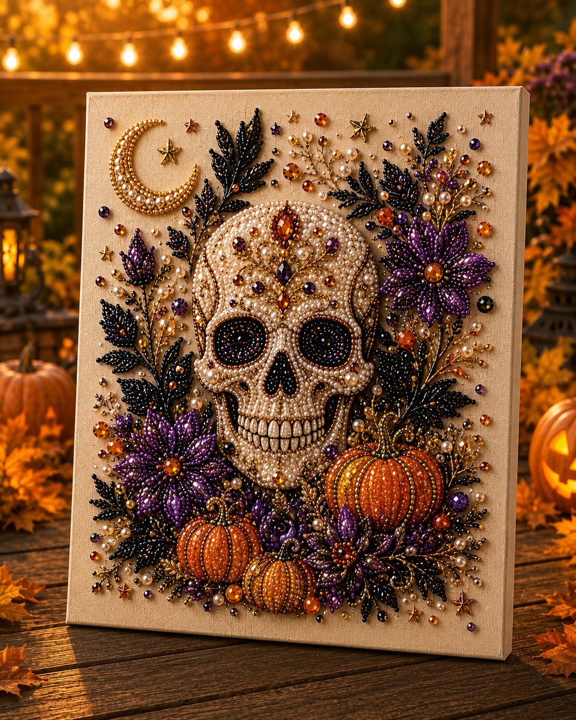 ?? Last Day 51% OFF ¨C ??? Halloween Pearl Art DIY Kit ¨C Turn Tiny Pearls into Spooky-Cute Magic