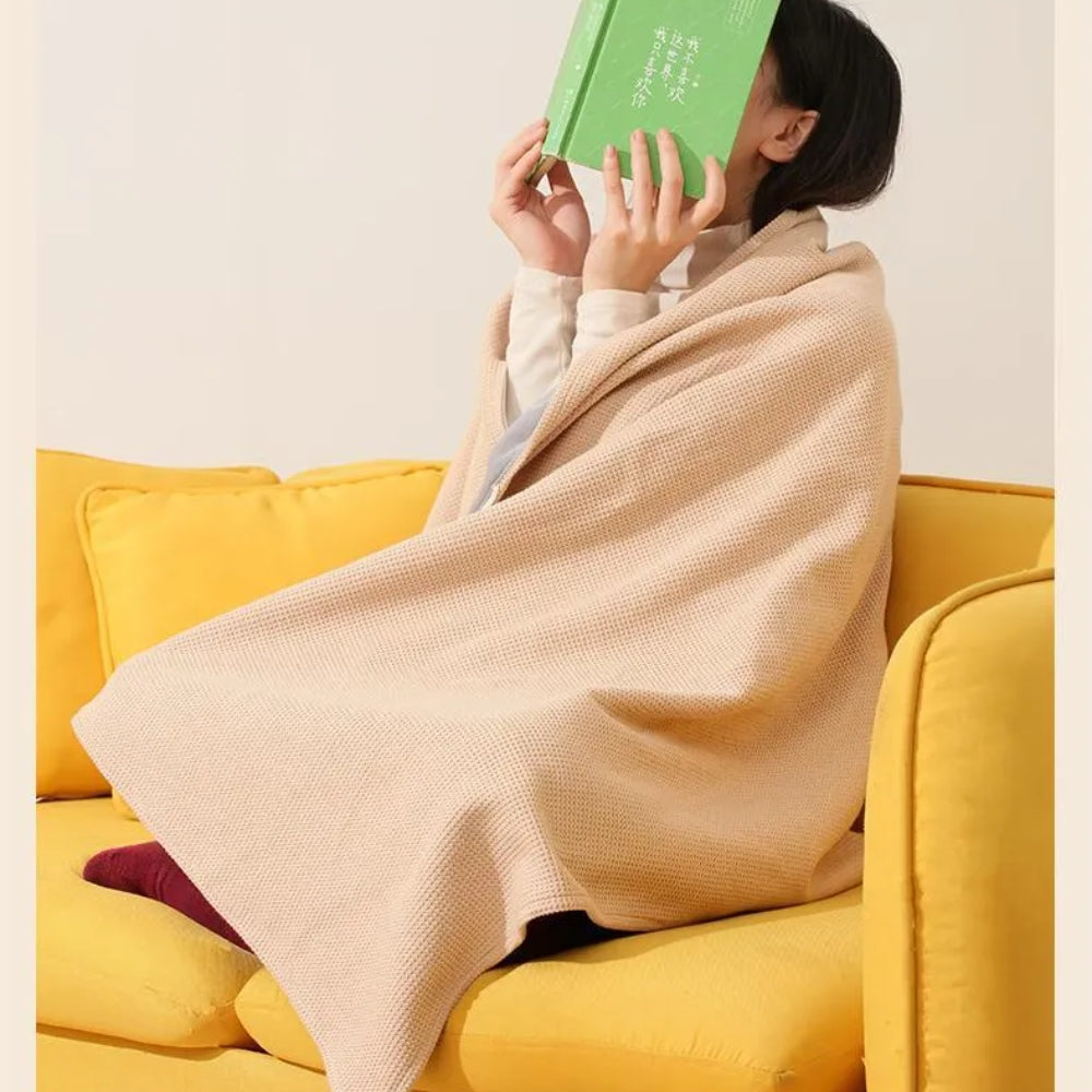 🔥CozyHug Portable Heated Shawl ✨Soft Zipper Wearable Electric Heating Blanket For All-Day Warmth