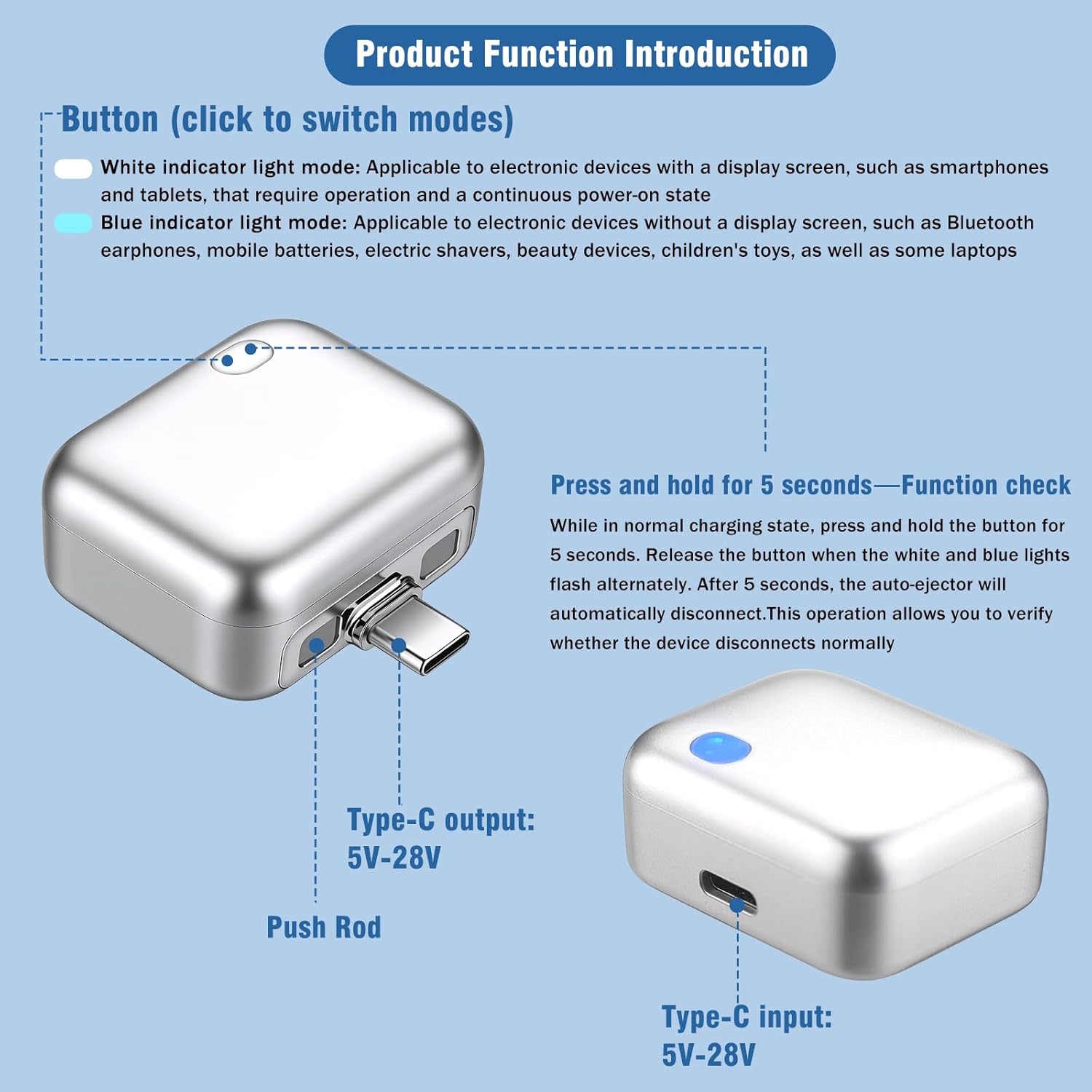 Smart Auto-Disconnect Cable: 100W PD Fast Charging, AI-Powered Overcharge Protection for iPhone, Android, Laptop & Earphones