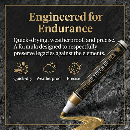 🔥Buy one get one free🔥🐦Golden Tombstone Marker Pen for Restoring Faded Grave Inscriptions