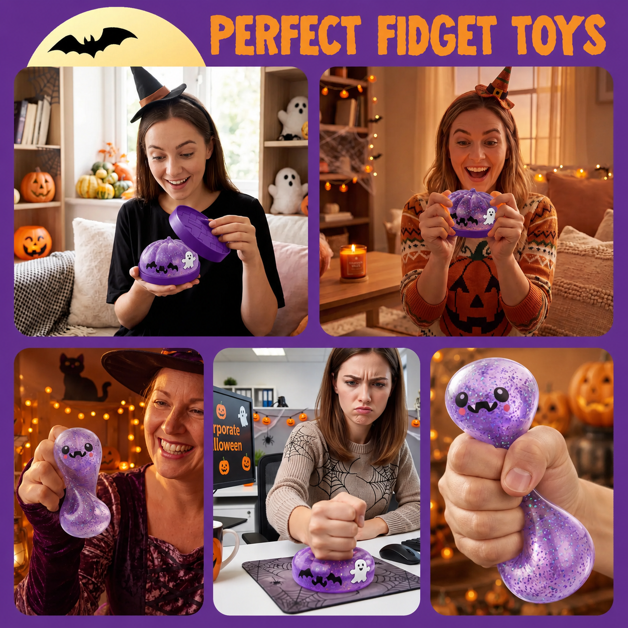 ?? 50% OFF Halloween Mystery Squishy Set ?? Squeeze, Stretch & Play